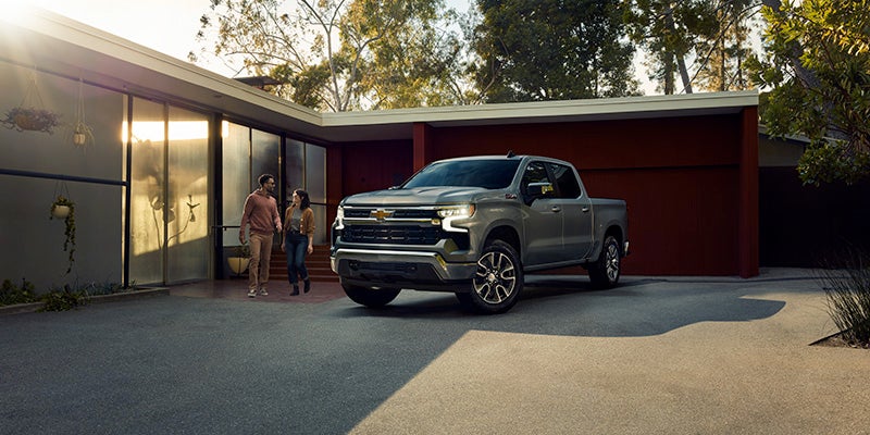 2025 Chevrolet Silverado 1500 parked in front of house