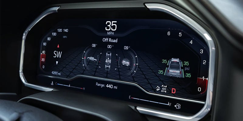 2022 GMC Sierra dashboard