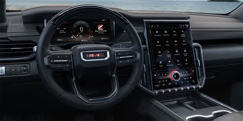 GMC Acadia at Doug Henry Chevrolet GMC steering wheel