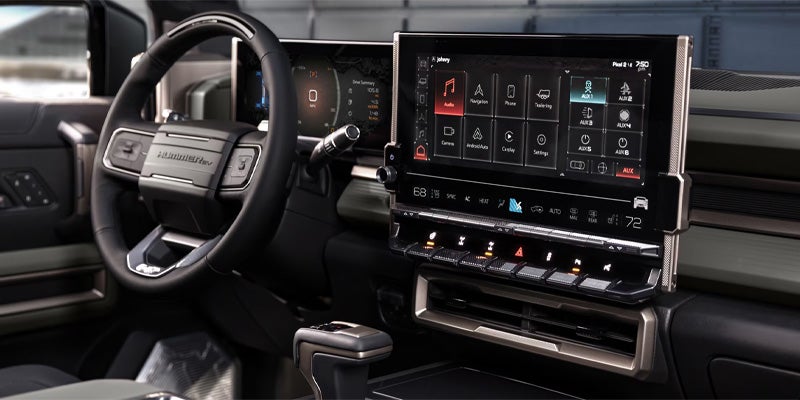 2024 GMC Hummer EV SUV dashboard