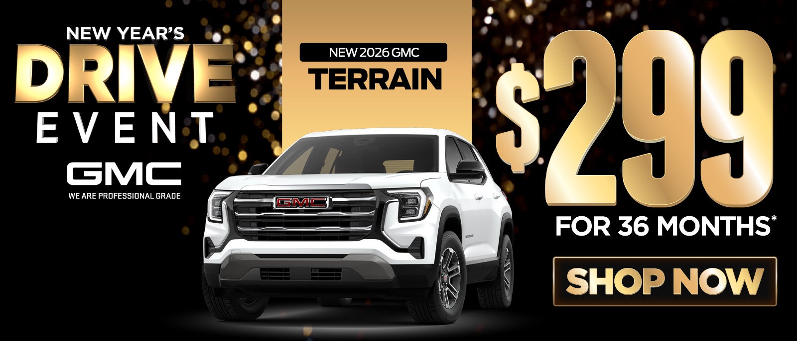 New 2026 GMC Terrain 	$299/mo for 36 months*